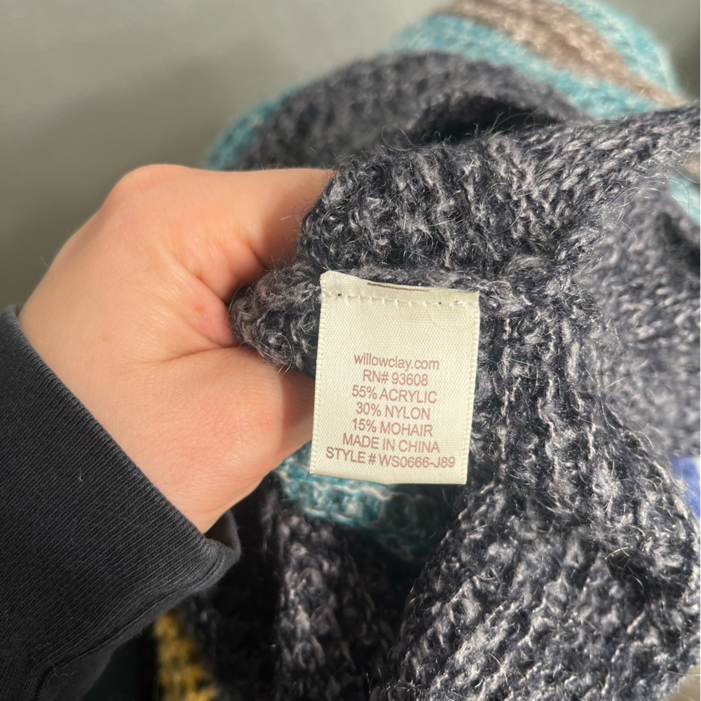 Willow & Clay Mohair Blend Striped Sweater Women’s Medium - Picture 5 of 5